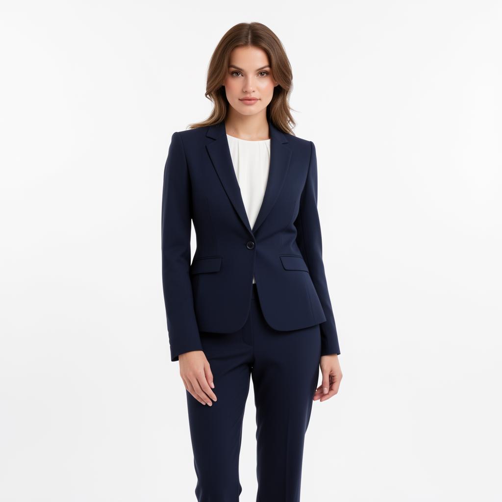 Navy Power Blazer Suit